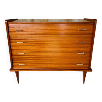 Grande commode vintage  4 tiroirs  style scandinave ,circa 60’s