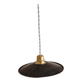 Black enamelled pendant lamp 1950