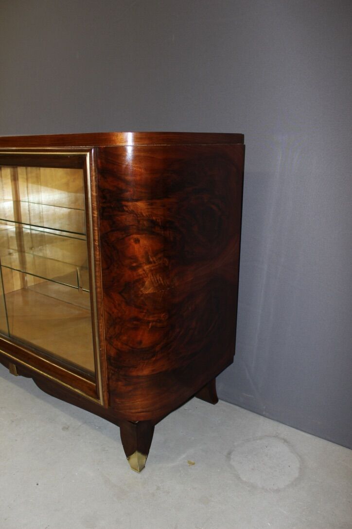 Art Deco period walnut silver cabinet