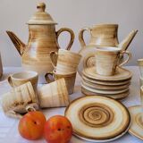 Coffee service for 10 people Longchamp 23 pieces 70s