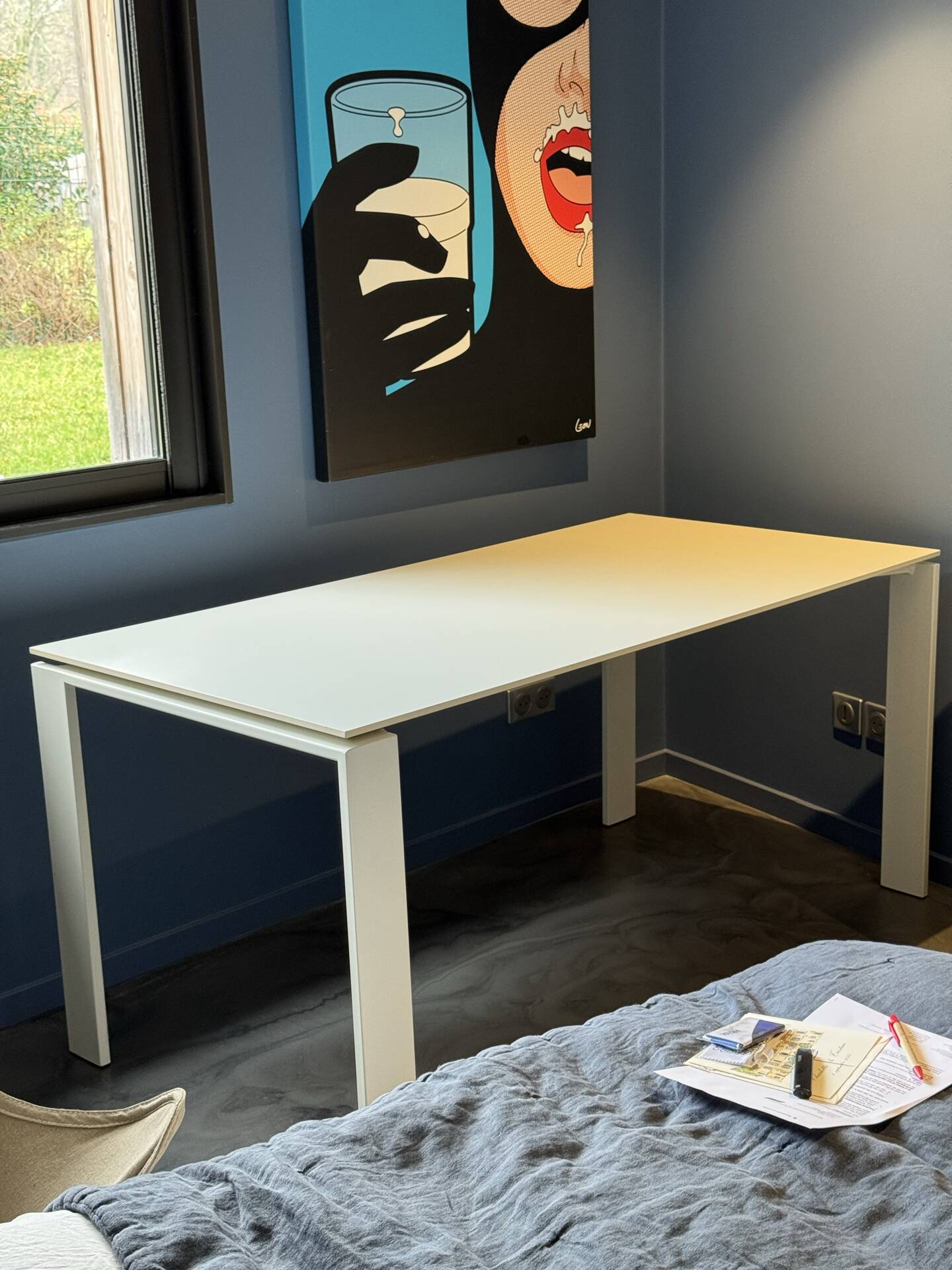 Kartell dining table model four white