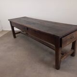 18th century solid oak farm table