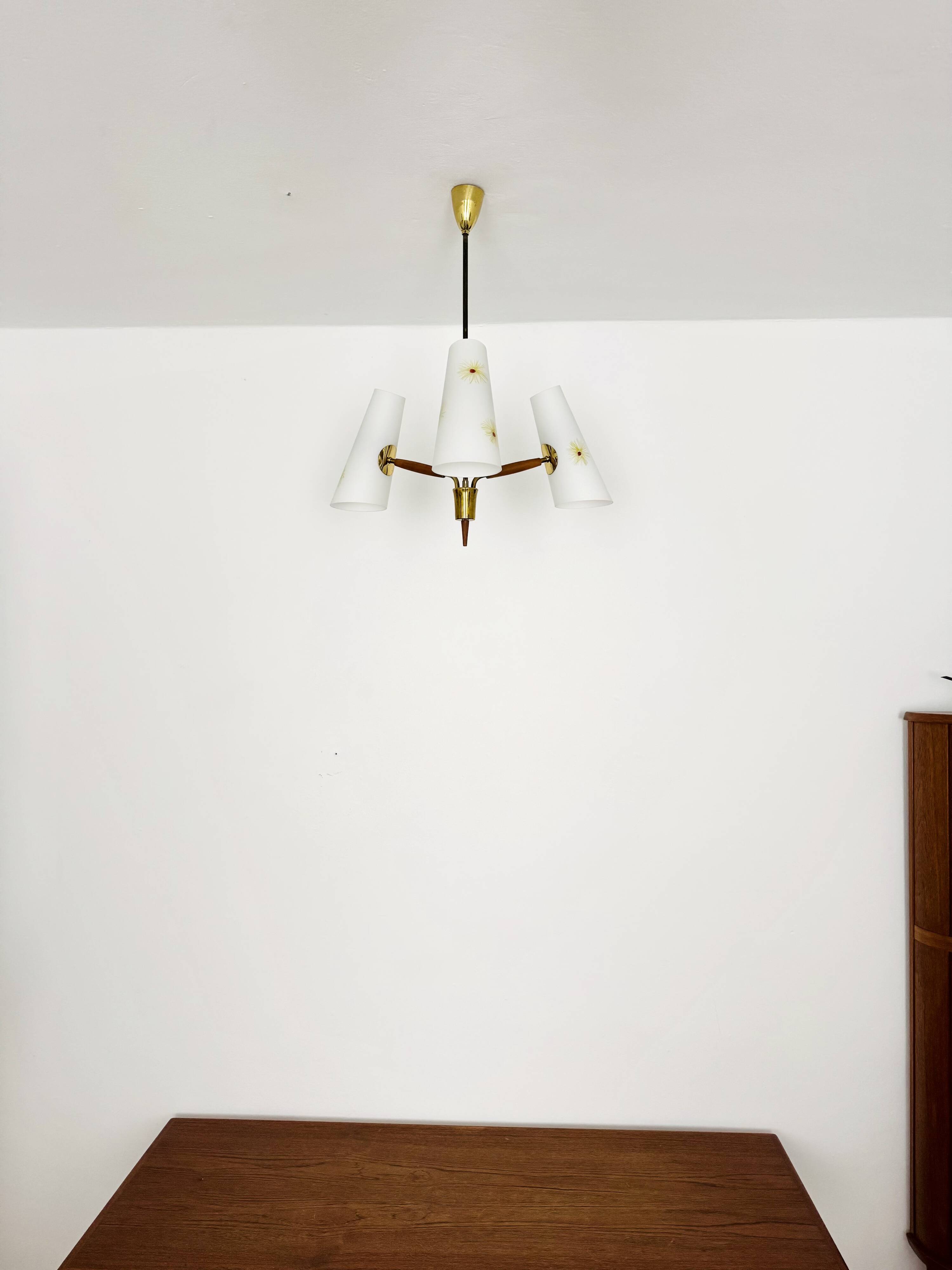 Brass Chandelier by Rupert Nikoll