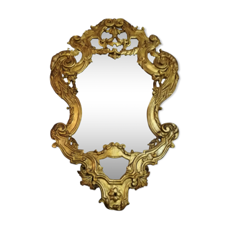 Mirror wooden gold end XIX 63x98cm