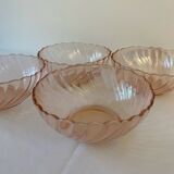 Set of 4 Rosaline Arcoroc bowls