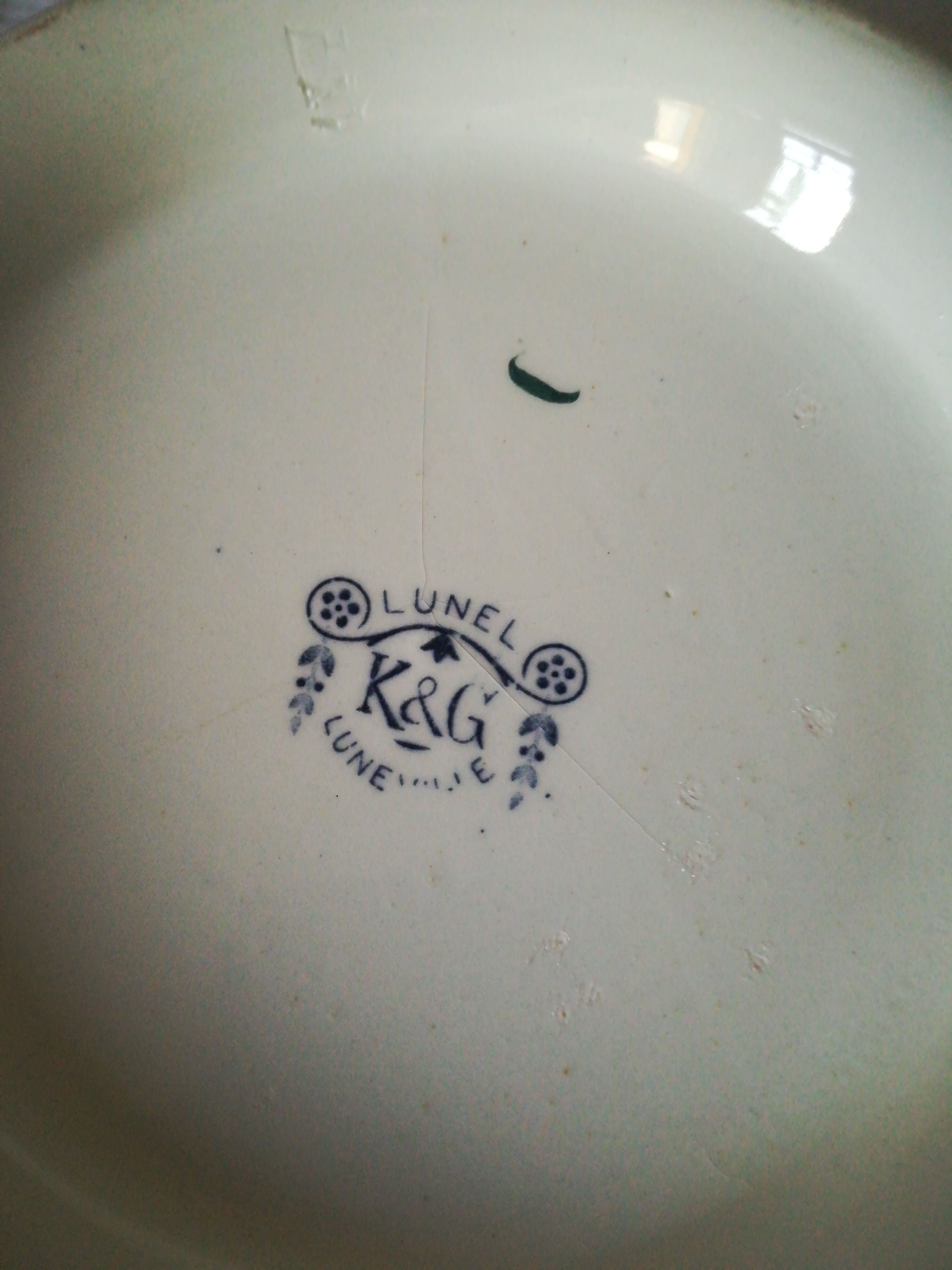 Saladier in Lunéville earthenware