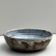 Abstract ceramic glazed pocket bowl, Cecile Dein 1970