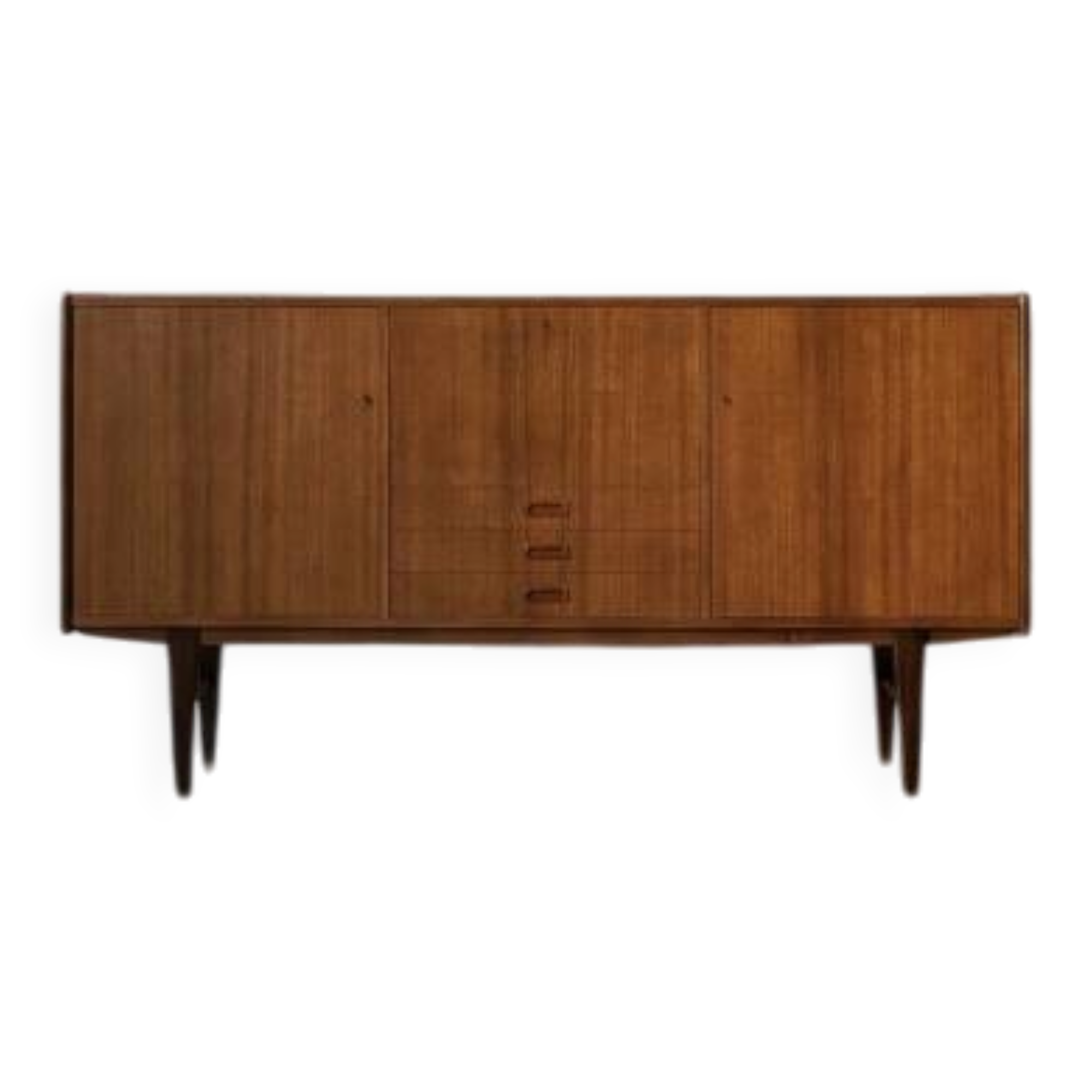 Vintage Mid-Century Scandinavian Modern Classic Teak High Sideboard