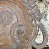 Antique art nouveau brass tray