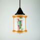 Art déco glass pendant light airbrush 1920s 30s avantgarde design
