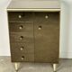 Commode italienne en verre miroir vintage 1960