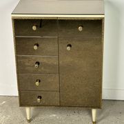 Commode italienne en verre miroir vintage 1960