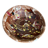 Glazed ceramic salad bowl