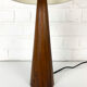 Lampe de table moderniste mid-century en teck, Danemark 1960