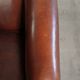 Sheepskin club armchair in English style with brown colour scheme