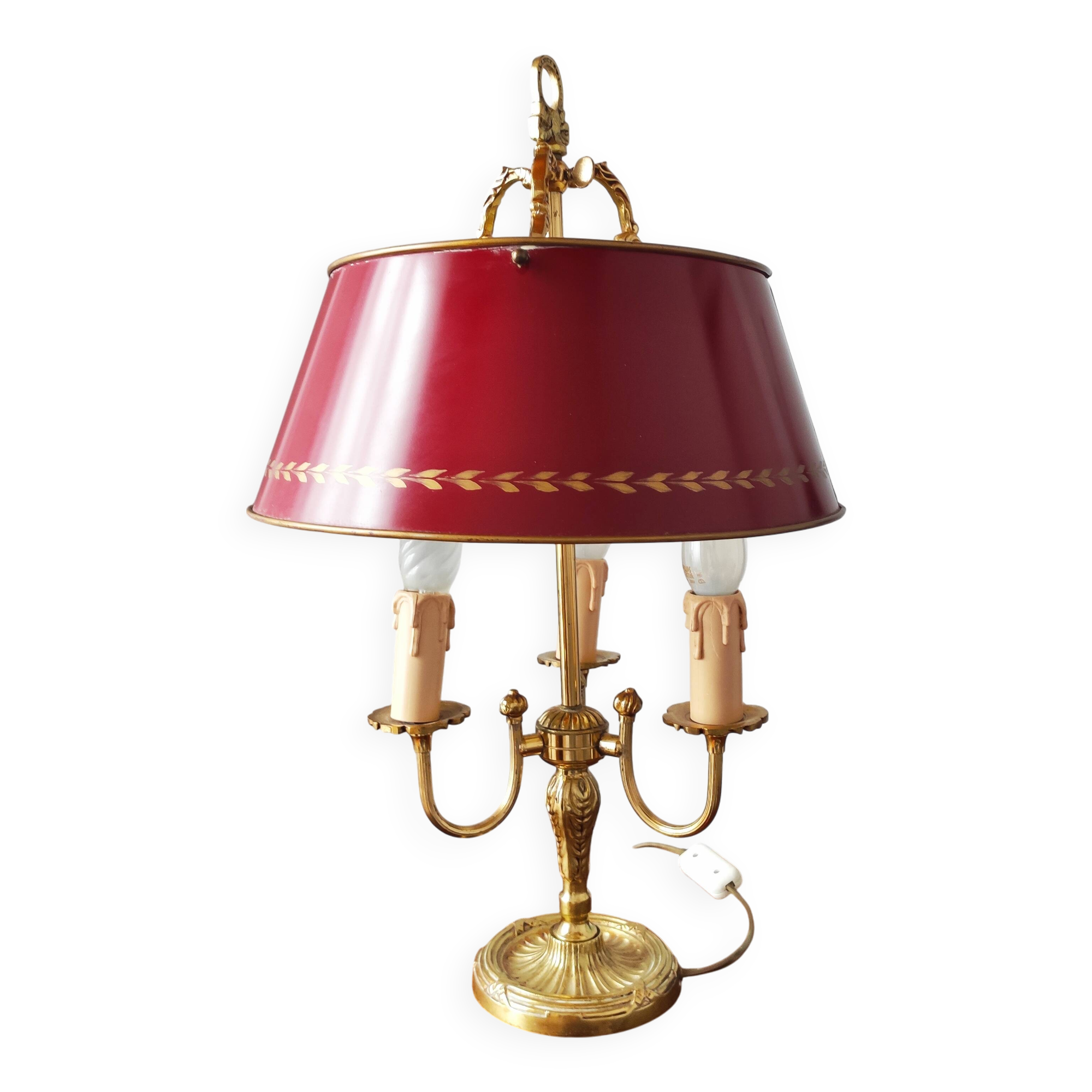 3-light bronze hot water bottle lamp from Maison Collange