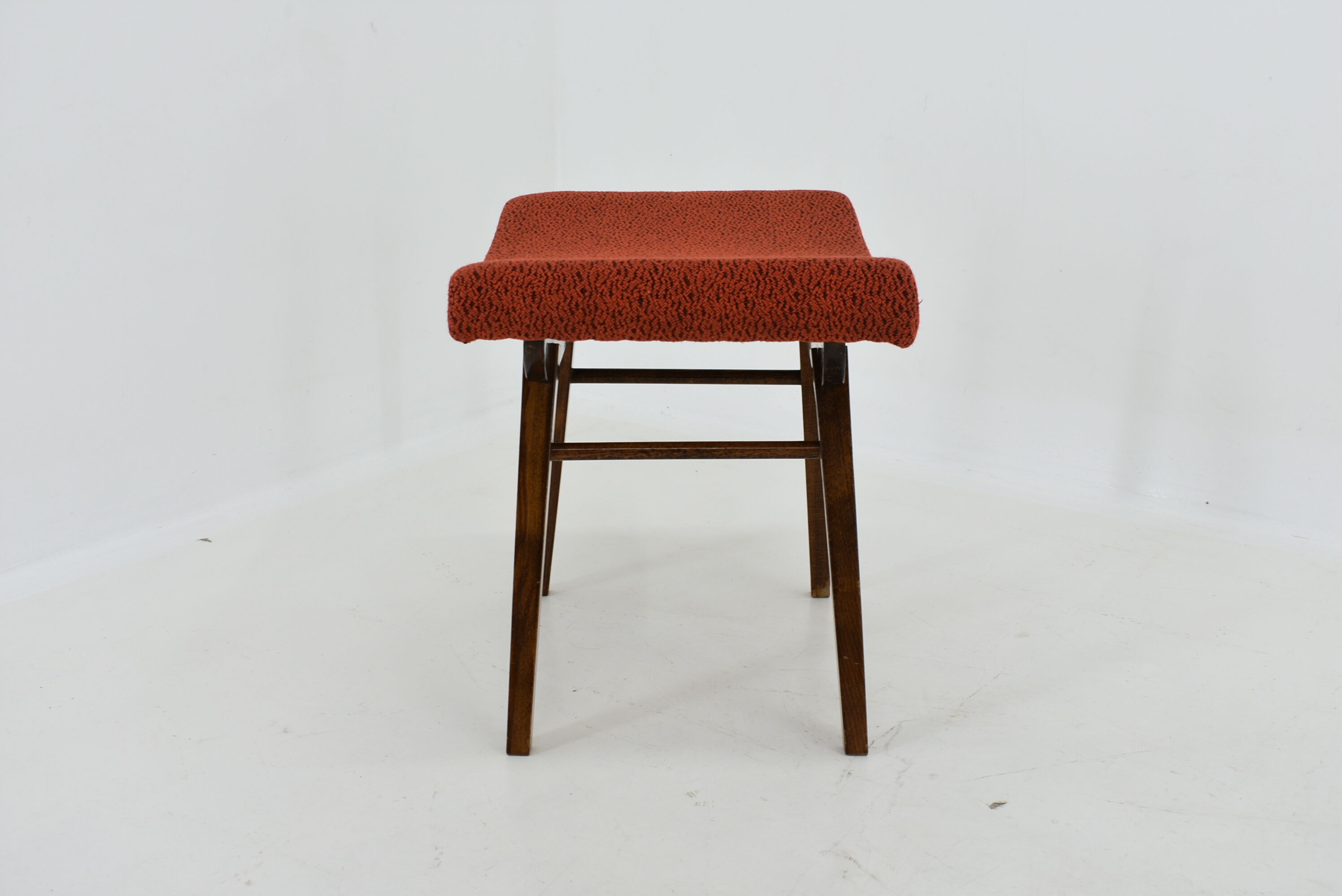 1980s Oak Stool, Czechoslovakia