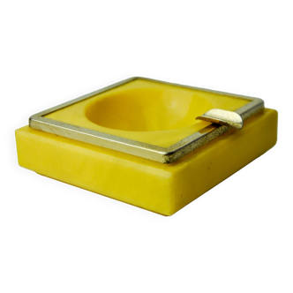 Yellow alabaster ashtray, Spain, 1970