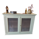 Khaki glass sideboard