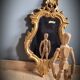 Mirror 48x28 gilded with leaf