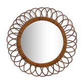 Mirror rattan 46cm diameter