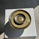 Large 19th century brass candlestick with dolphin motifs