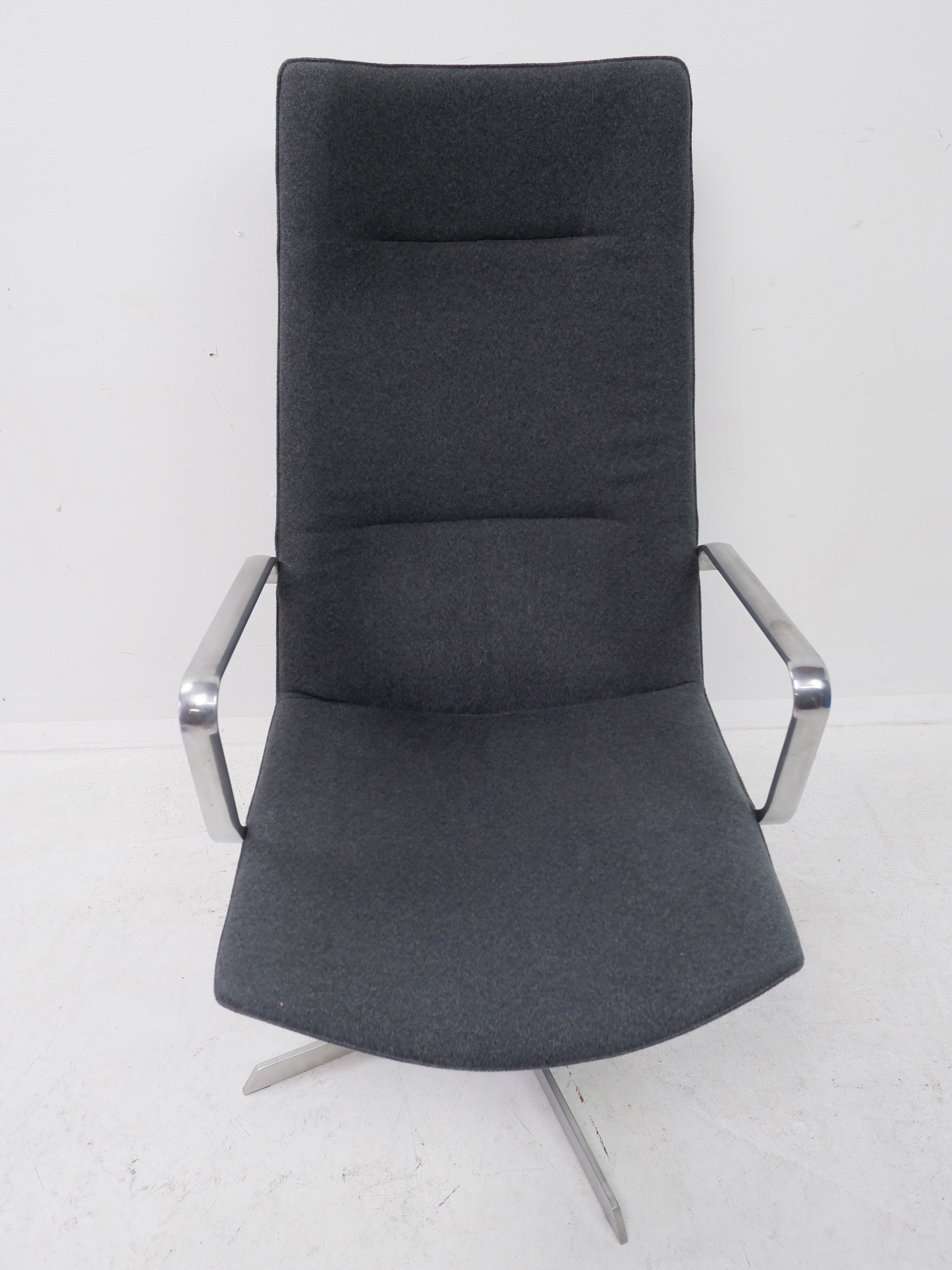 Modern lounge chair with footstool