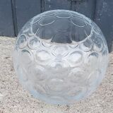 Pair of glass ball vases from the 70