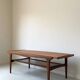 Vintage wooden coffee table with reversible Formica top