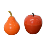 Set of mid-century plastic boxes,1970's