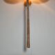Large Vivai del Sud leaf-shaped wall sconce, Italy, circa 1970