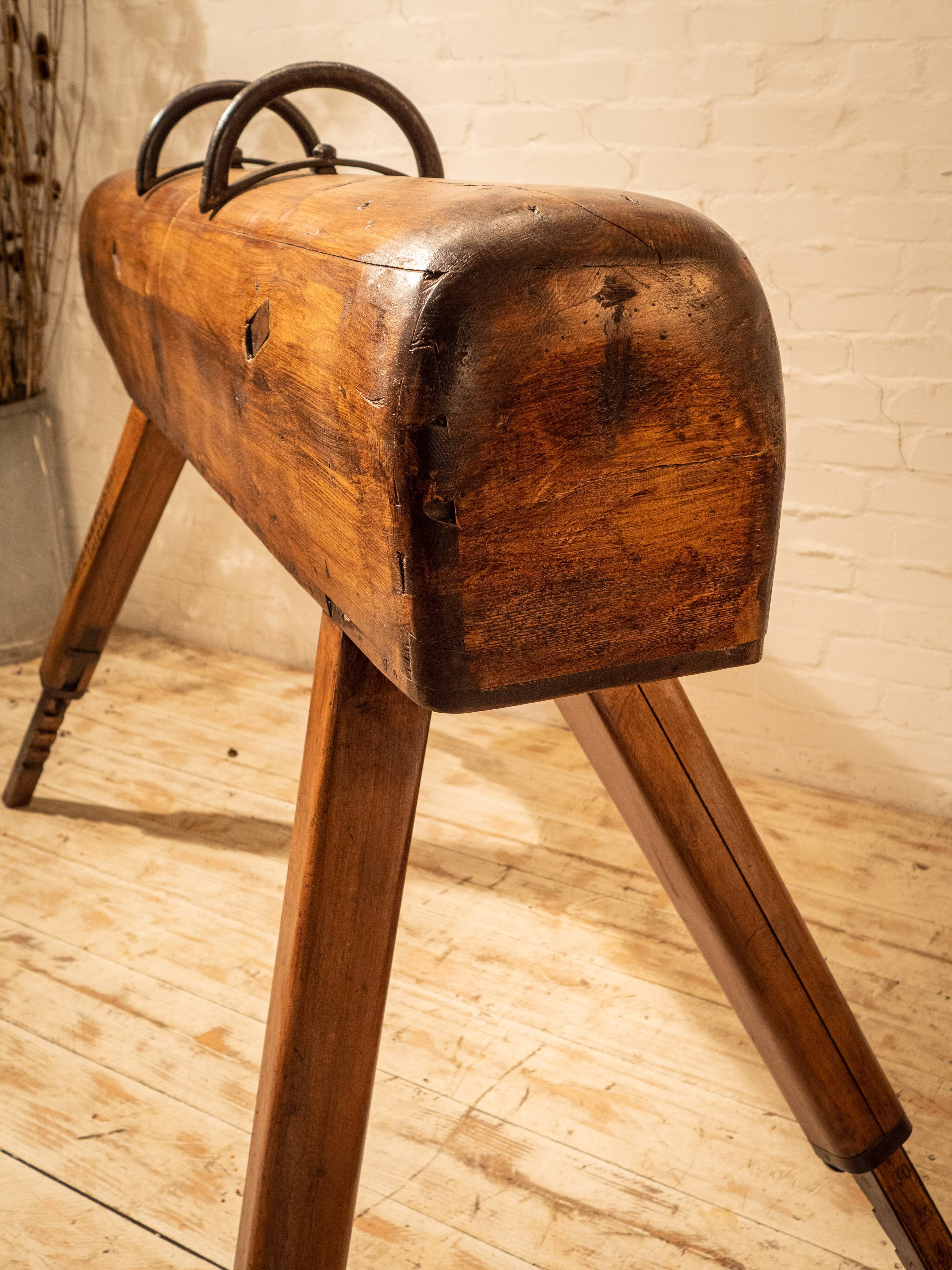 Vintage gym horse wood
