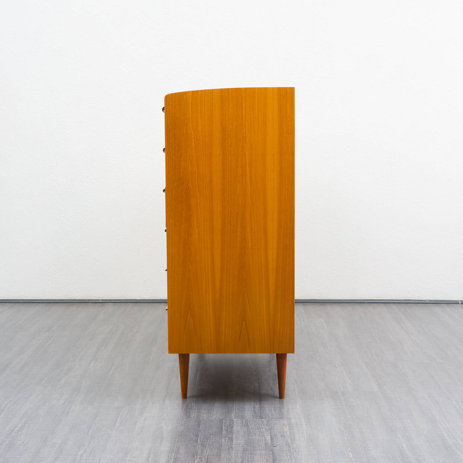 Enfilade haute, armoire à linge, années 60, frêne