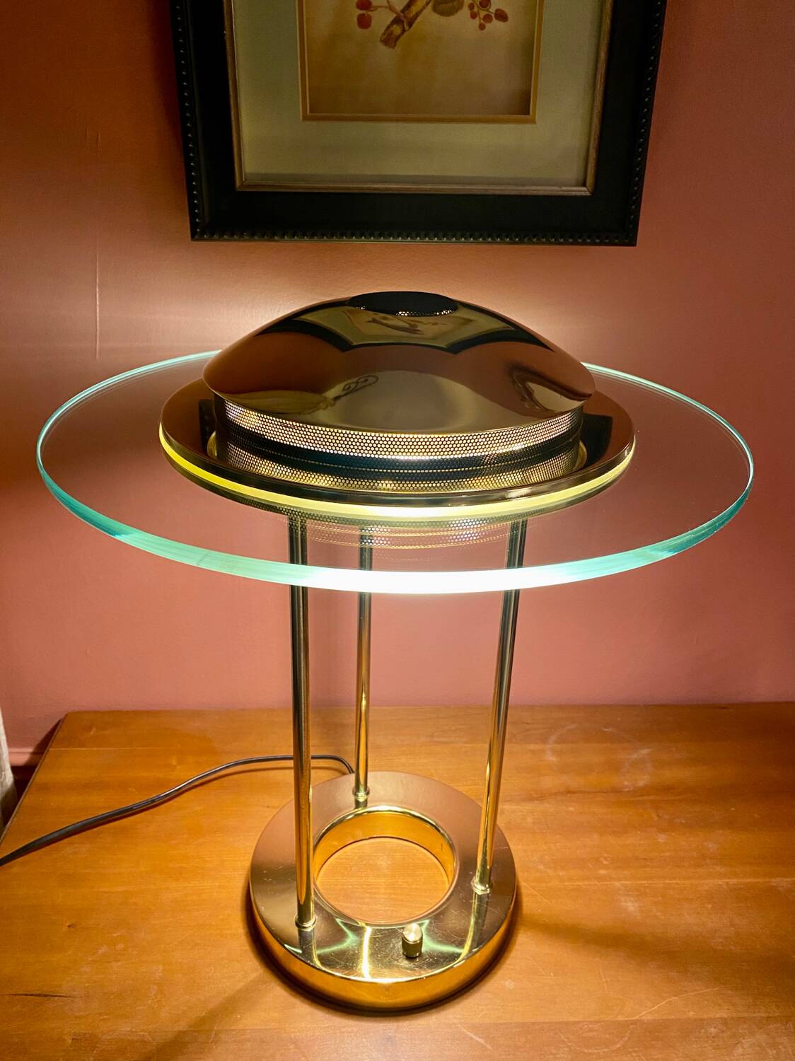 Saturn led lamp by Robert Sonneman 1980