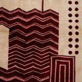 Art Deco style wool rug or tapestry. Contemporary work.