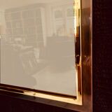 Postmodern Square Bronze Mirror from Belgo Chrom, Belgium, 1980s