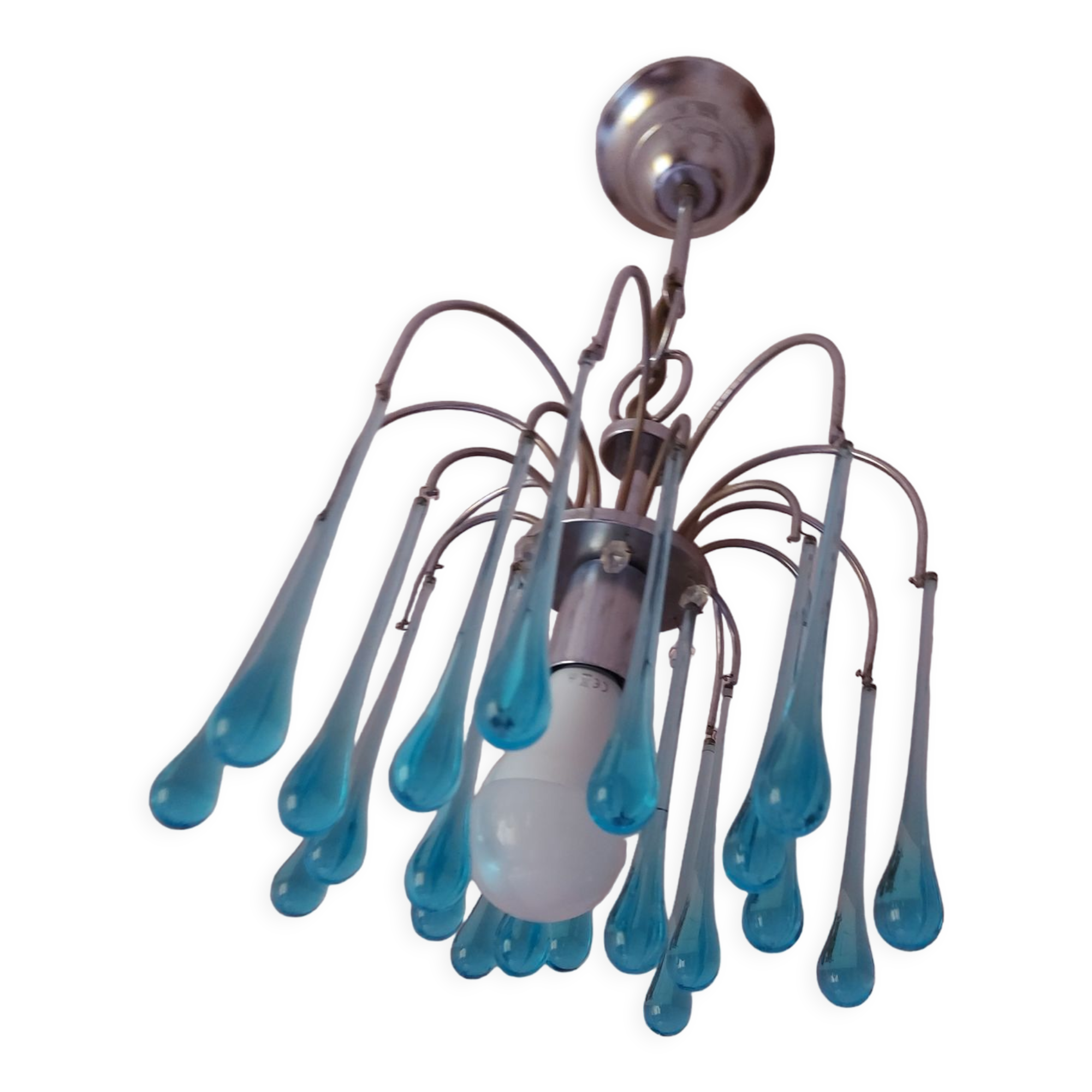 Chandelier Murano drops of water Paolo Venini