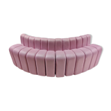 Extra sofa in pink net fabric