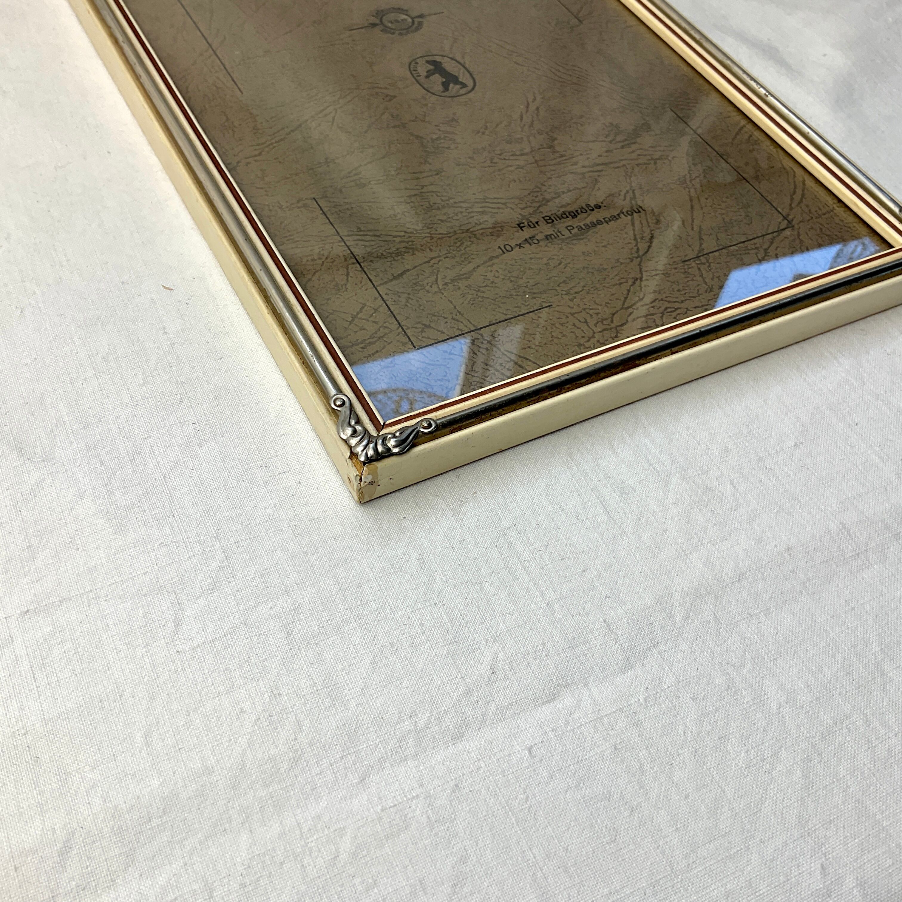 Old wooden and metal frame