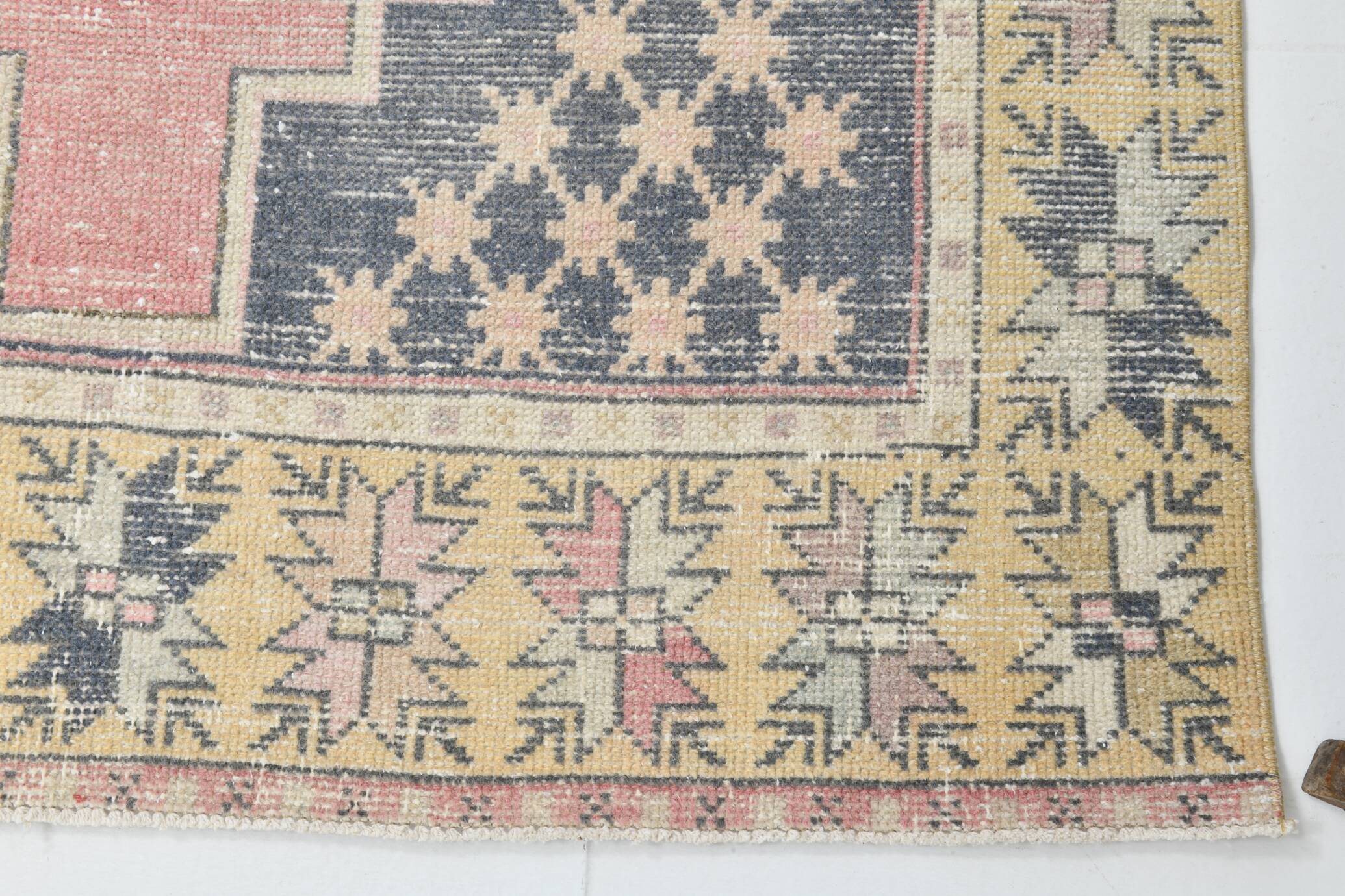 4x8 Red & Yellow Small Persian Rug, 118x270Cm SK 17615