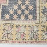 Tapis persan vintage rouge et jaune
