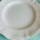 Sarreguemines plates, Digoin model, off-white color