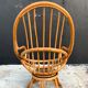 Fauteuil pivotant en rotin