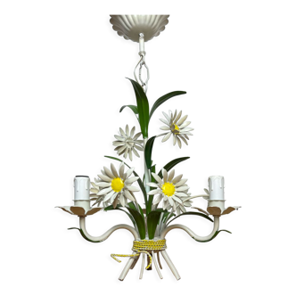 Italian chandelier daisies 70s