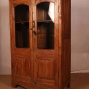 Ancienne vitrine bibliothèque art déco en teck birman