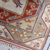 Tapis vintage turc Kars fait main en laine – 116 x 175 cm – Années 1960