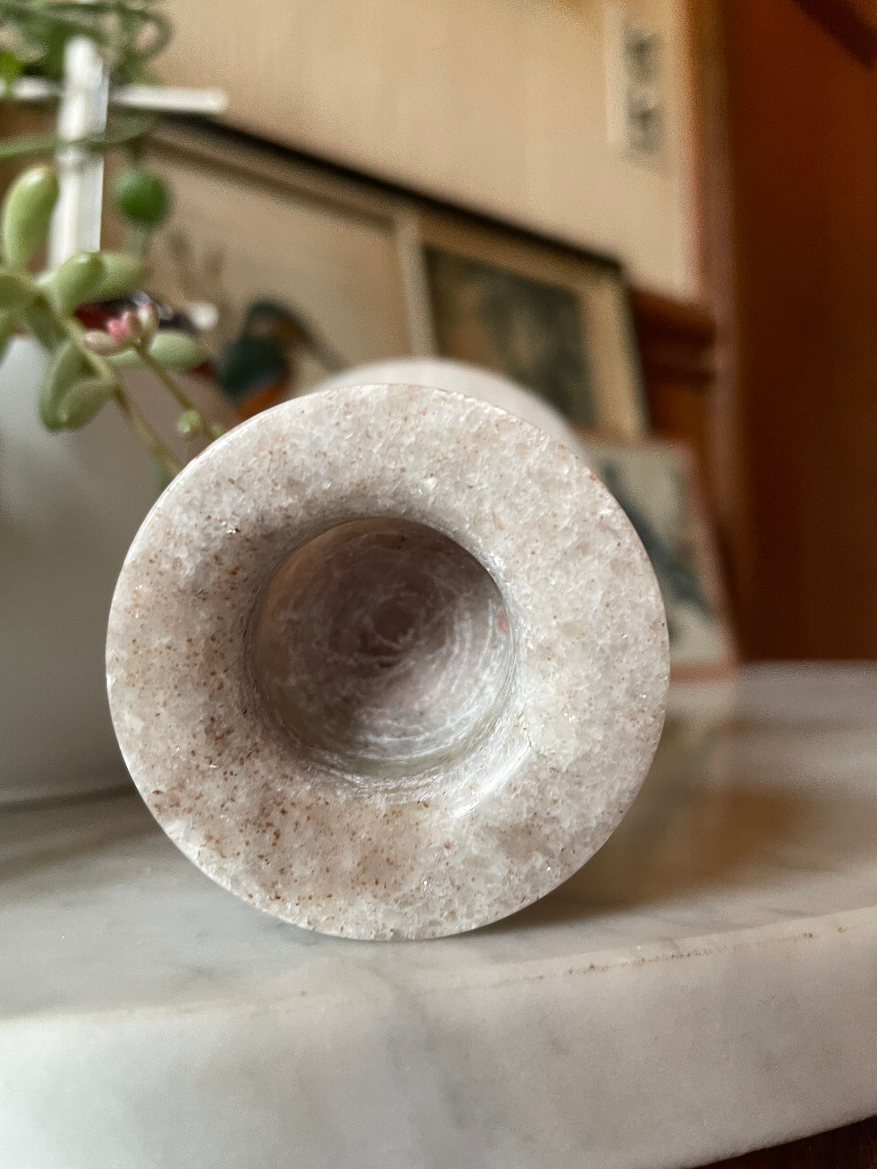 Vintage marble candle holder
