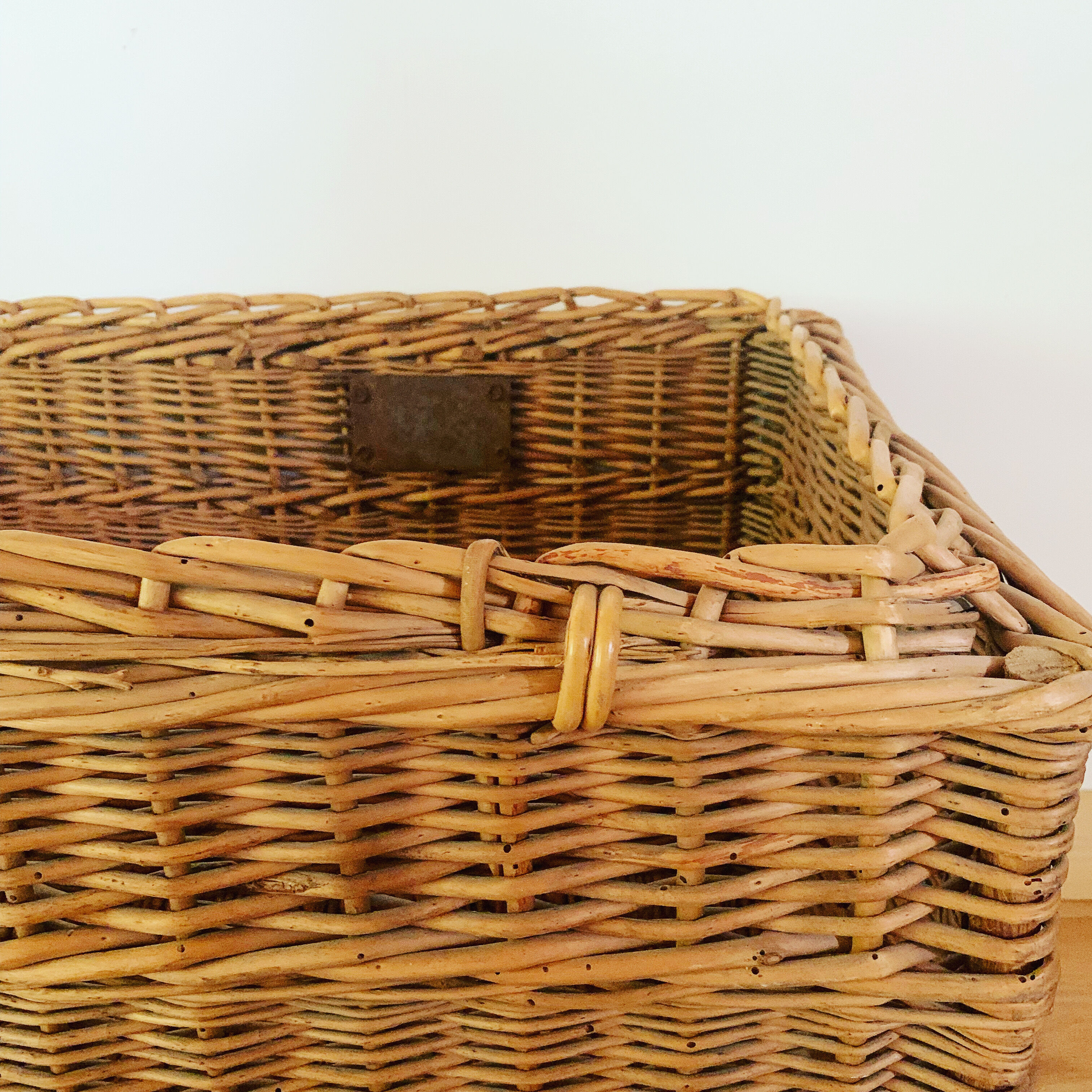 Vintage wicker trunk
