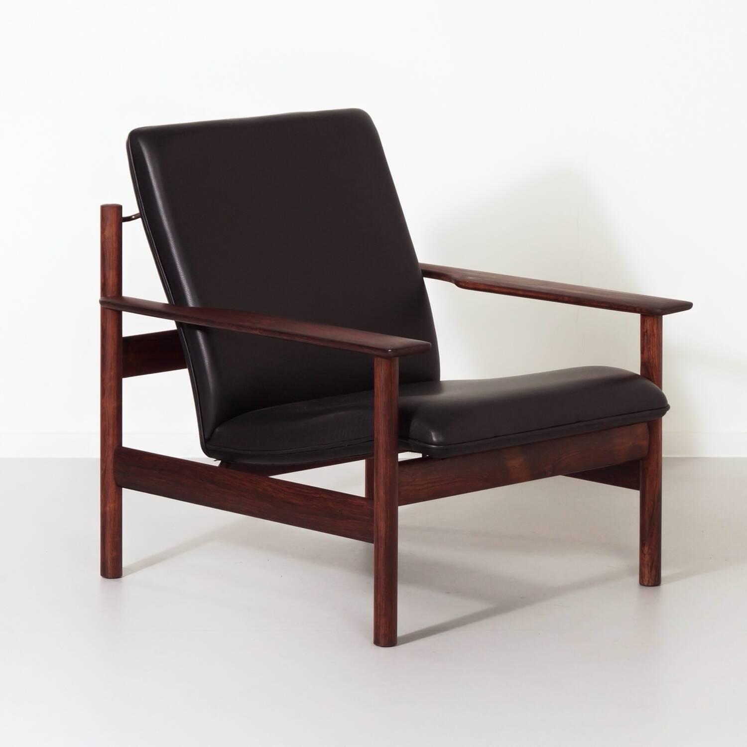 Lounge set by sven ivar dysthe for dokka møbler, 1960s – new black leather