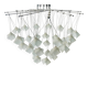 Lustre en cascade Lucciole par MetalSpot en chromé et verre dépoli